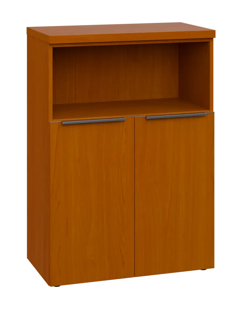 SIN 3 - 8DN kancelářská skříň, 2-dveřová/nika, 1120x800x400, třešeň šumavská